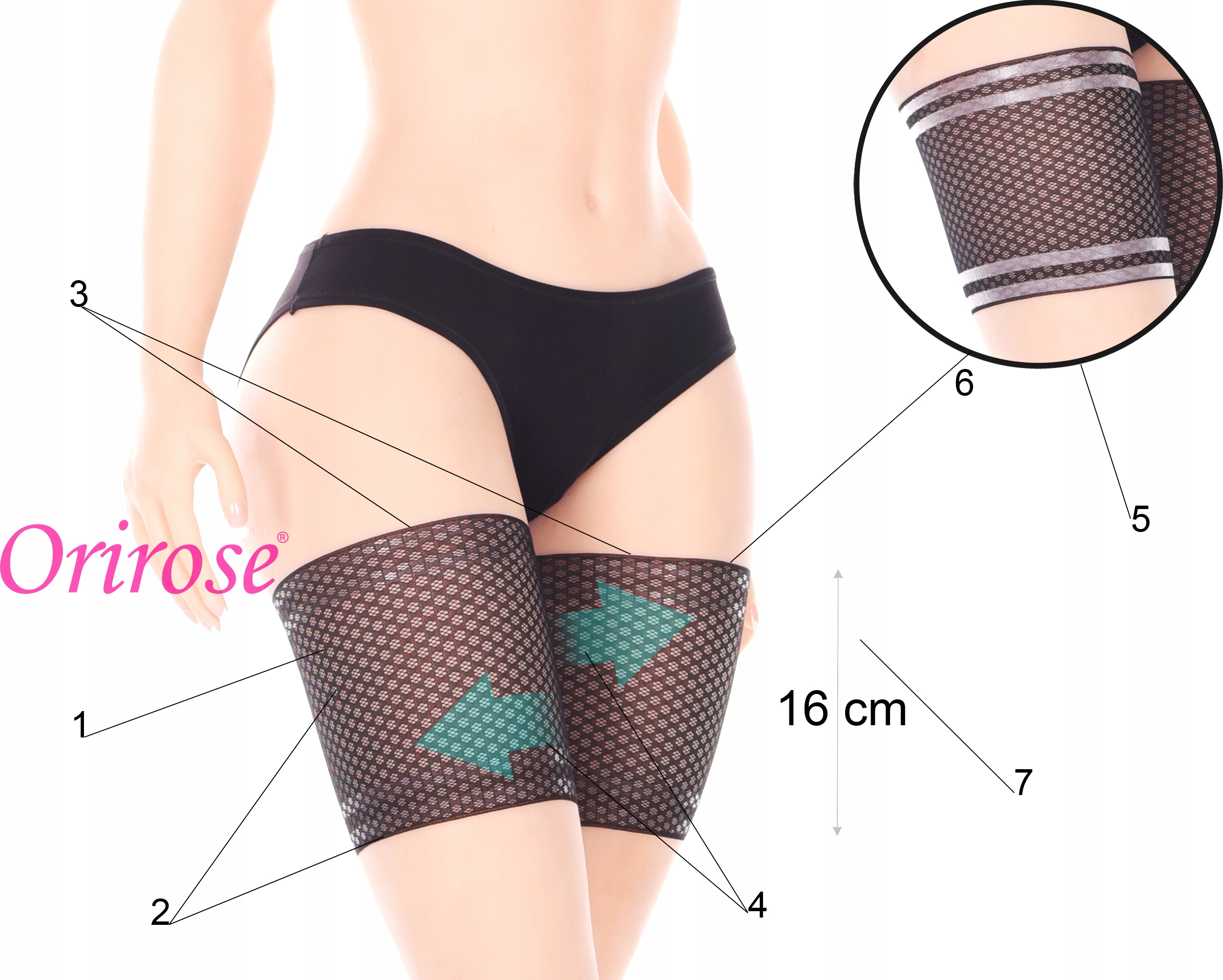 Orirose oddychające samonośne wygładzające OPASKI przeciw OTARCIOM UD SIZE+ Kod producenta 0505/003