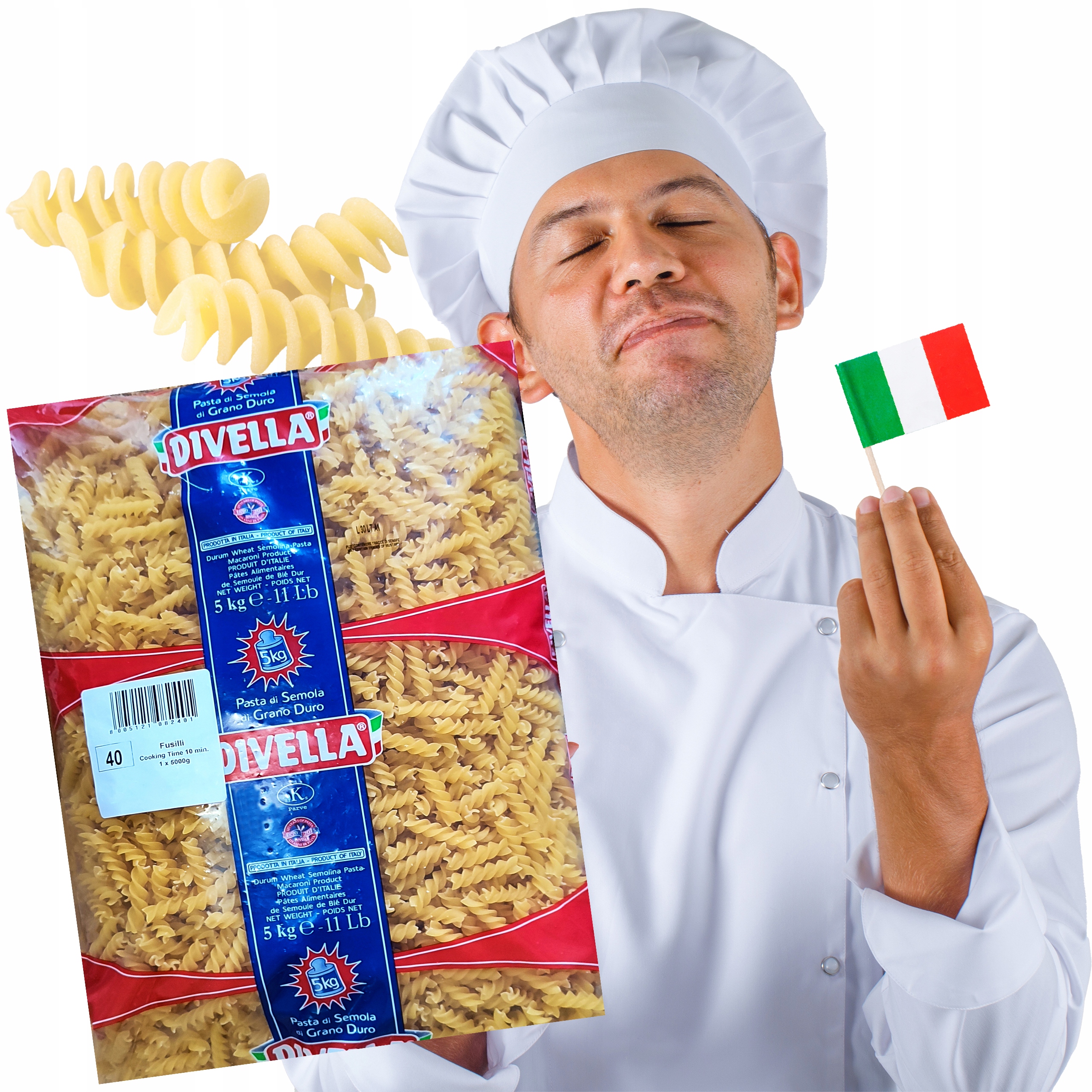 Levně Těstoviny Fusilli Fusilli Divella 5 kg