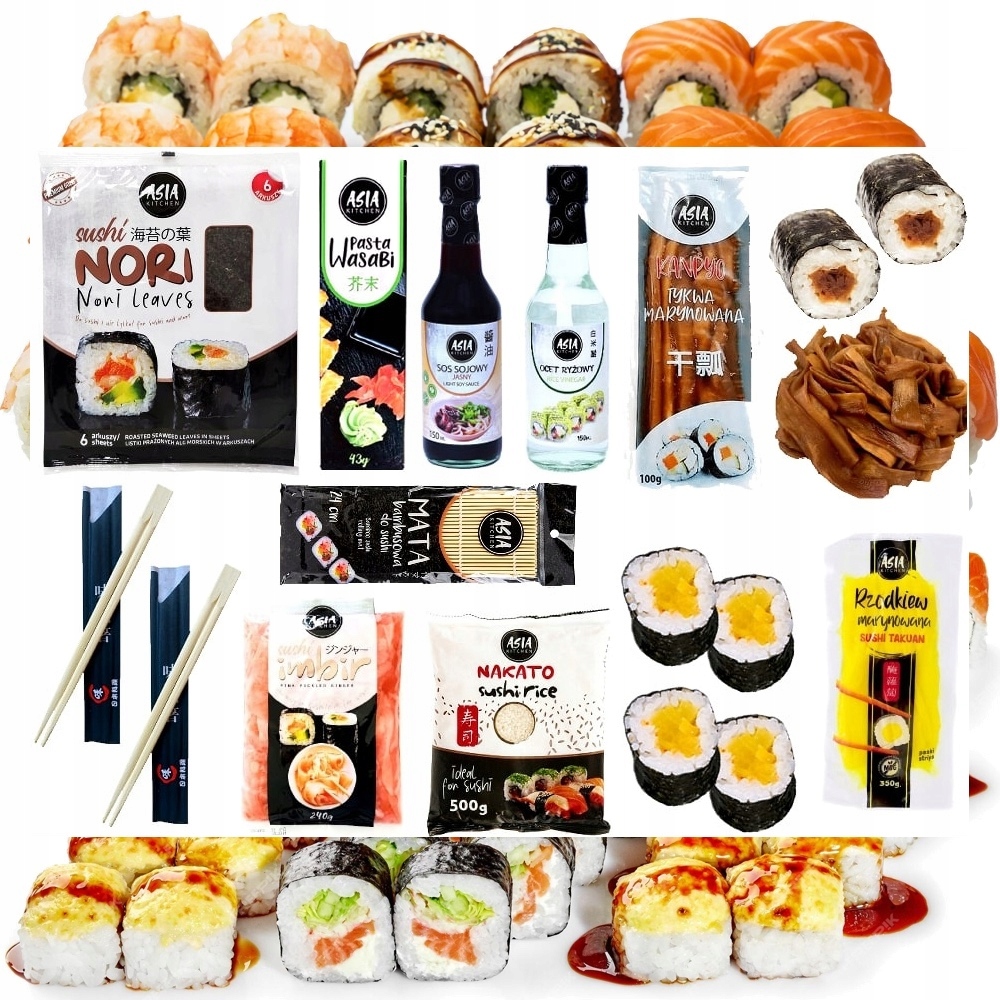 Levně Sada na sushi pro začátek 11 produktů Doplňky Starter Plus jako Dárek