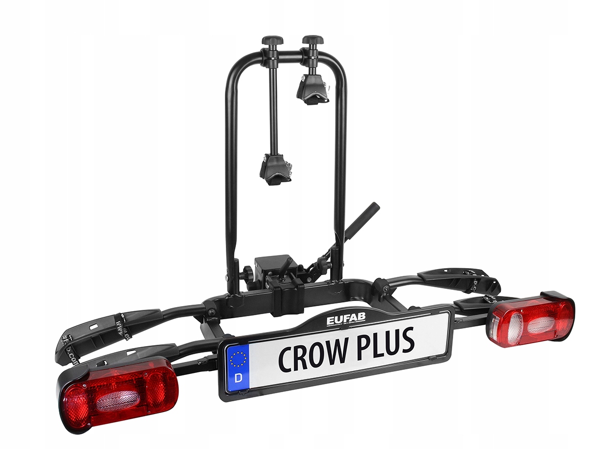 Eufab 11582 Crow Plus nosič bicyklov na 2 bicykle na hák, max 50 kg