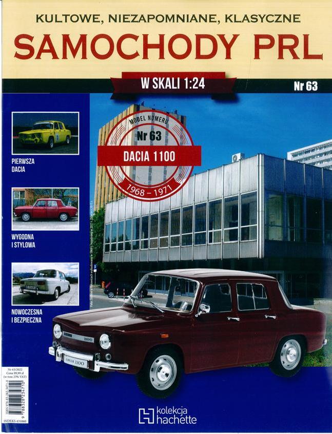 KULTOWE SAMOCHODY PRL nr 63 DACIA 1100