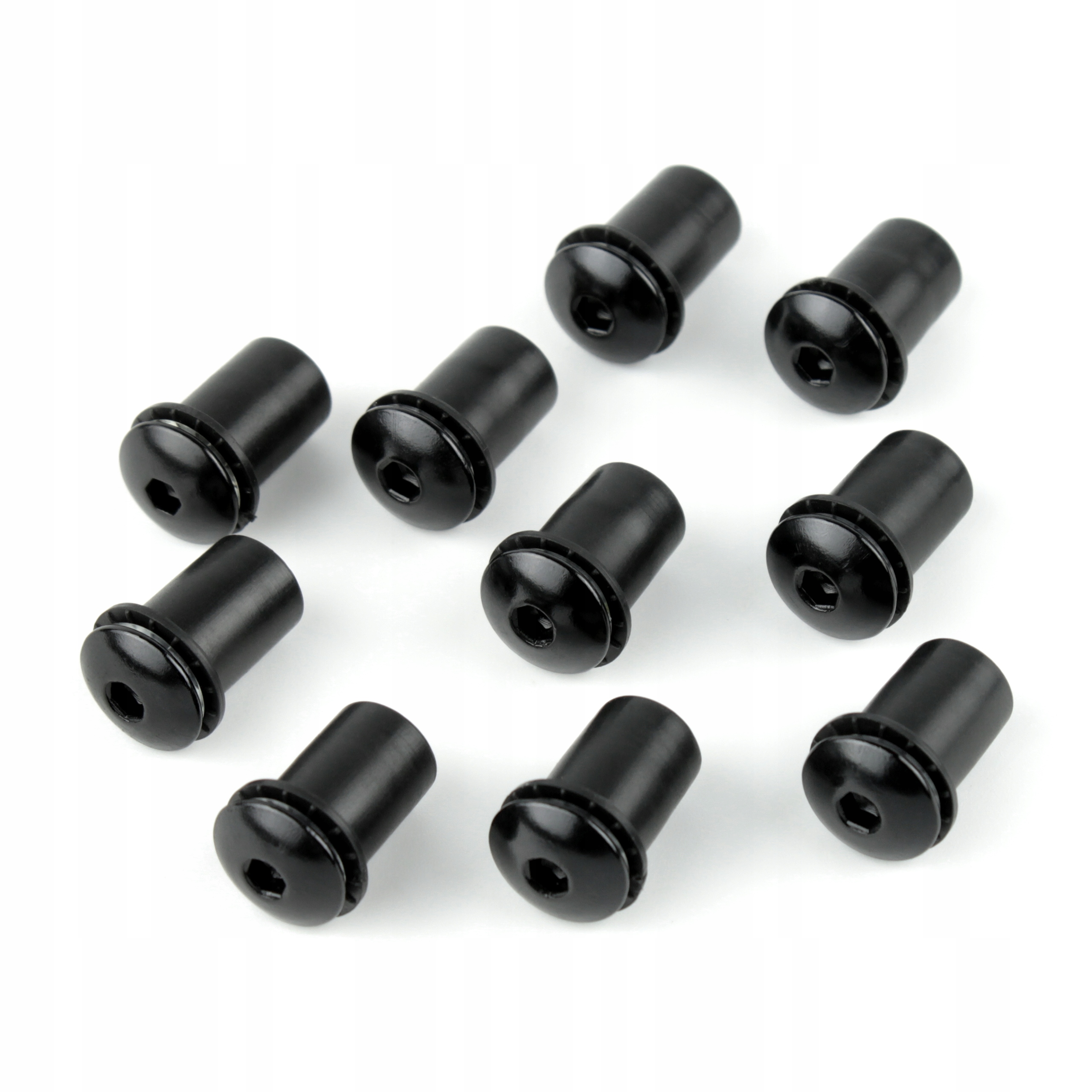 Śruby śrubki mocujące montażowe do szyby czarne