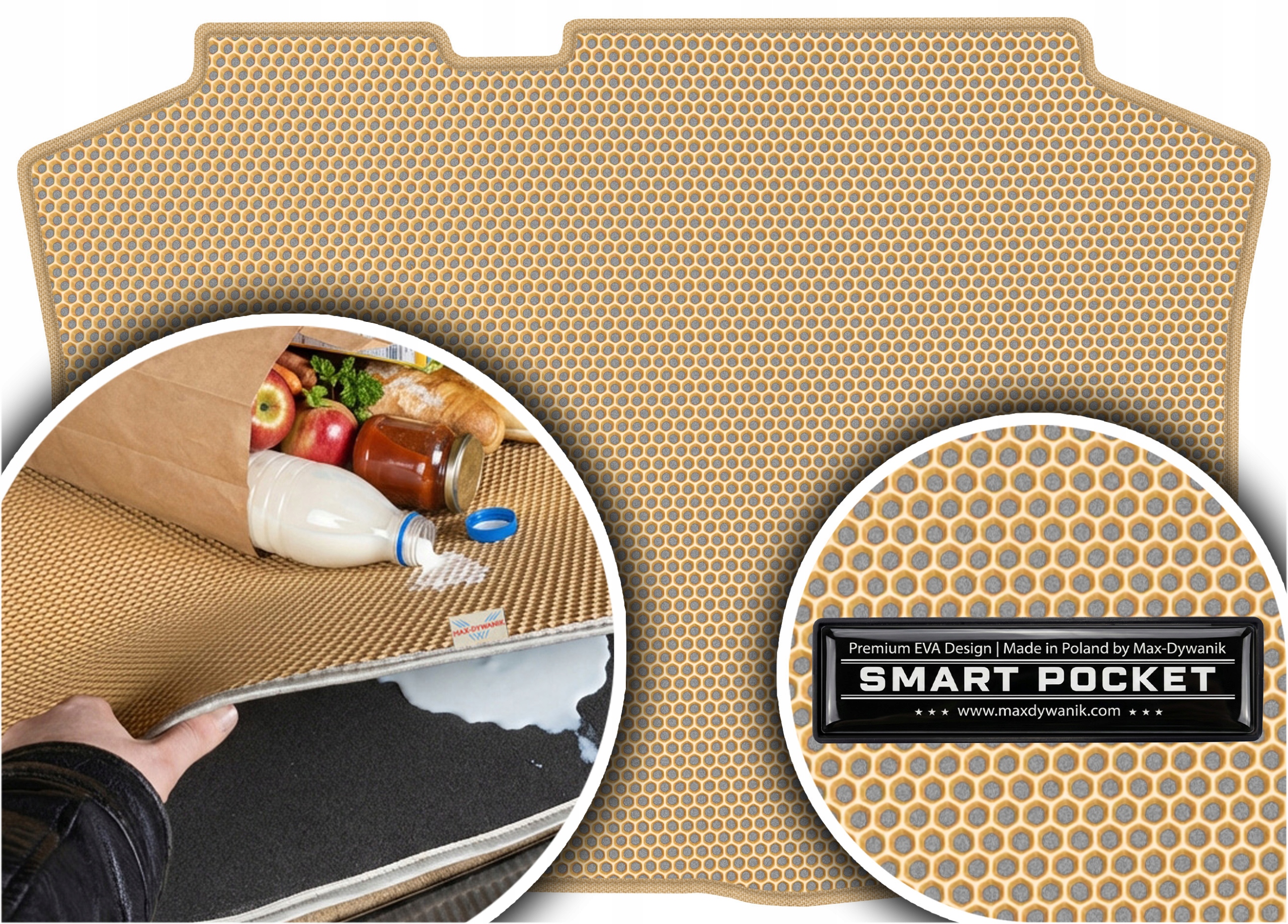 Seat Ibiza IV Hatchback 2008-2017 Vložka do batožinového priestoru Eva Smart Pocket Béžová