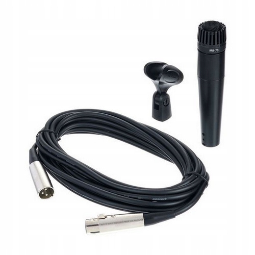 Mikrofon dynamiczny instrumentalny the t.bone MB75 Kabel Uchwyt Case ZESTAW Charakterystyka kierunkowa kardioidalna