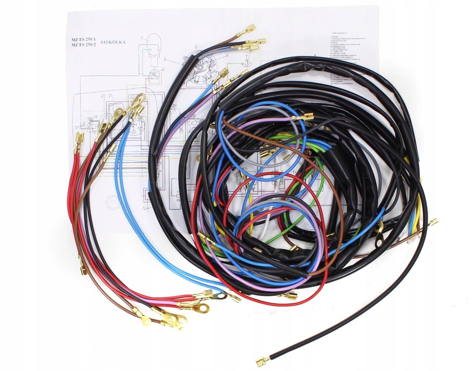 INSTALACJA ELEKTRYCZNA MZ ES 250 250/1 JASKÓŁKA ML