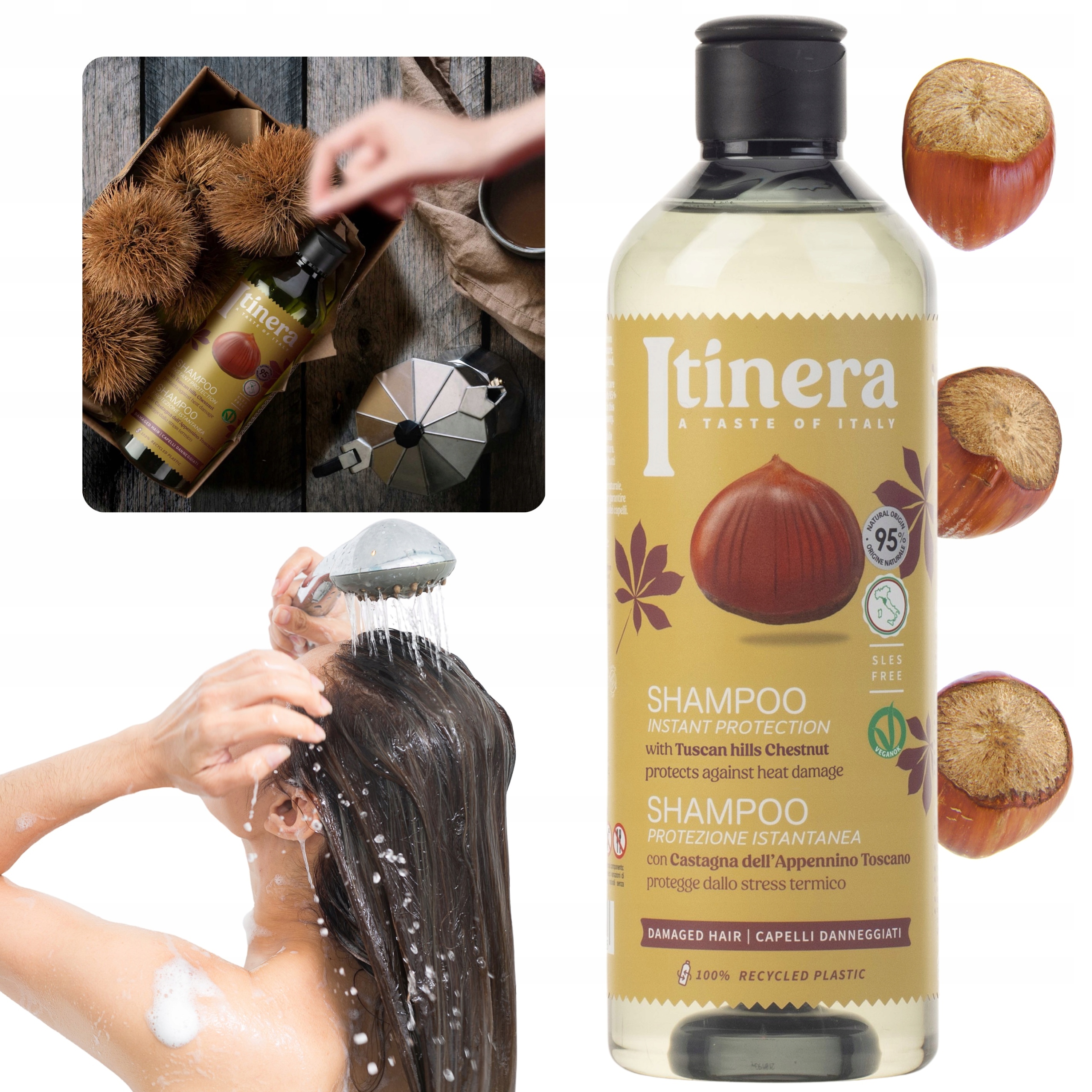 ITINERA Šampón na vlasy 95% prírodné zloženie 1ks