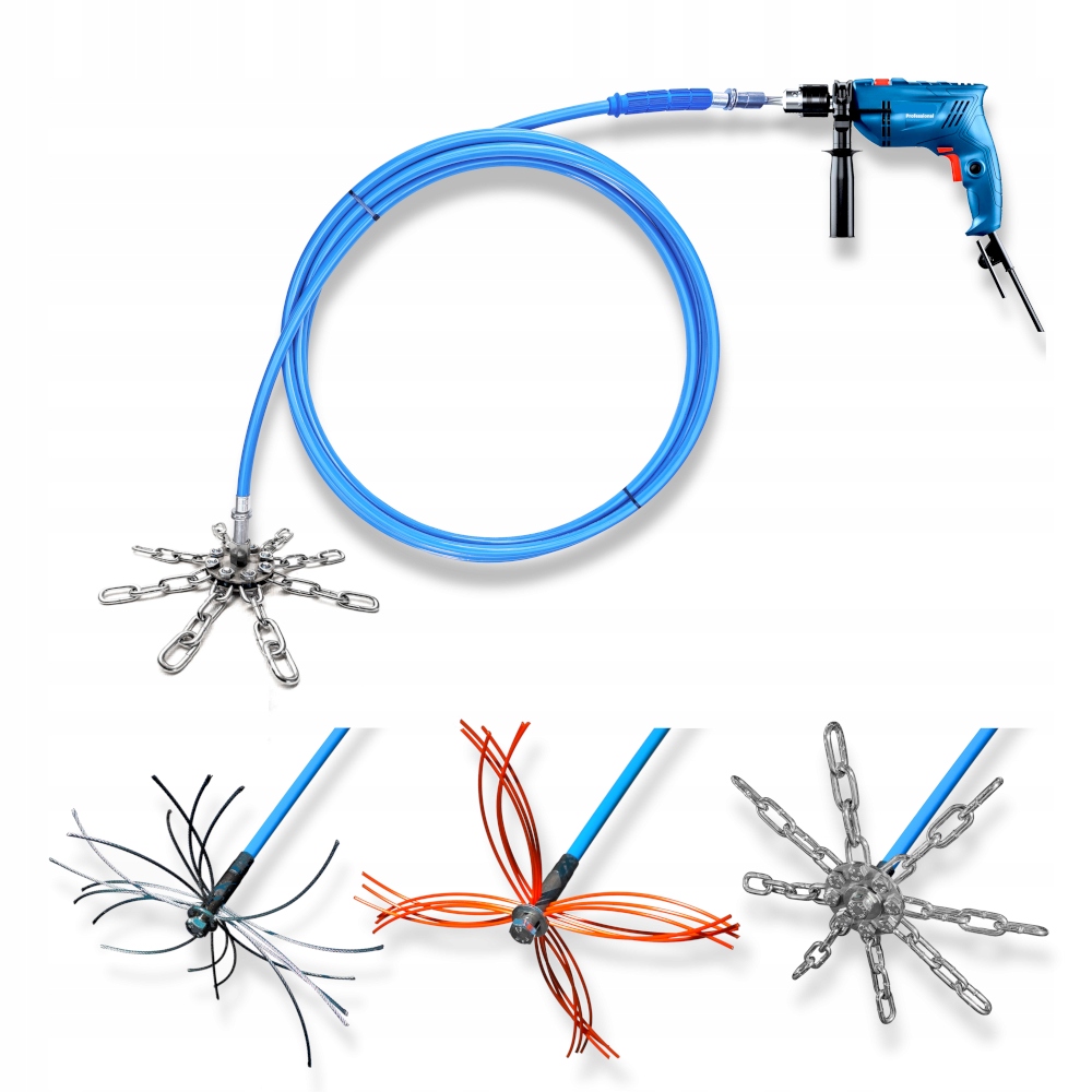 Pro Čištění Komína Na Vrtačku 15 metrů – Nejsilnější