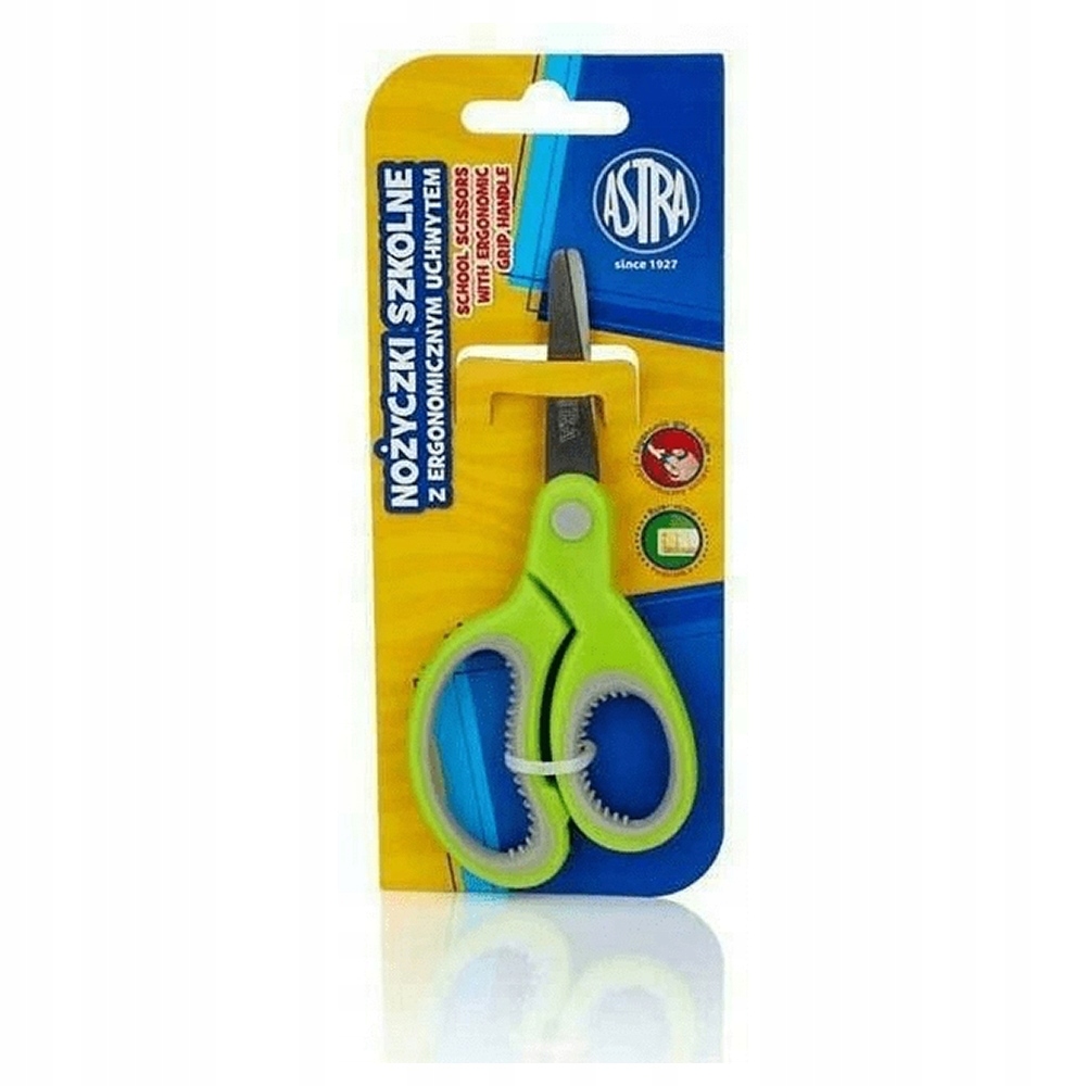 NOŻYCZKI Z ERGONOMICZNYM UCHWYTEM BLISTER ASTRA