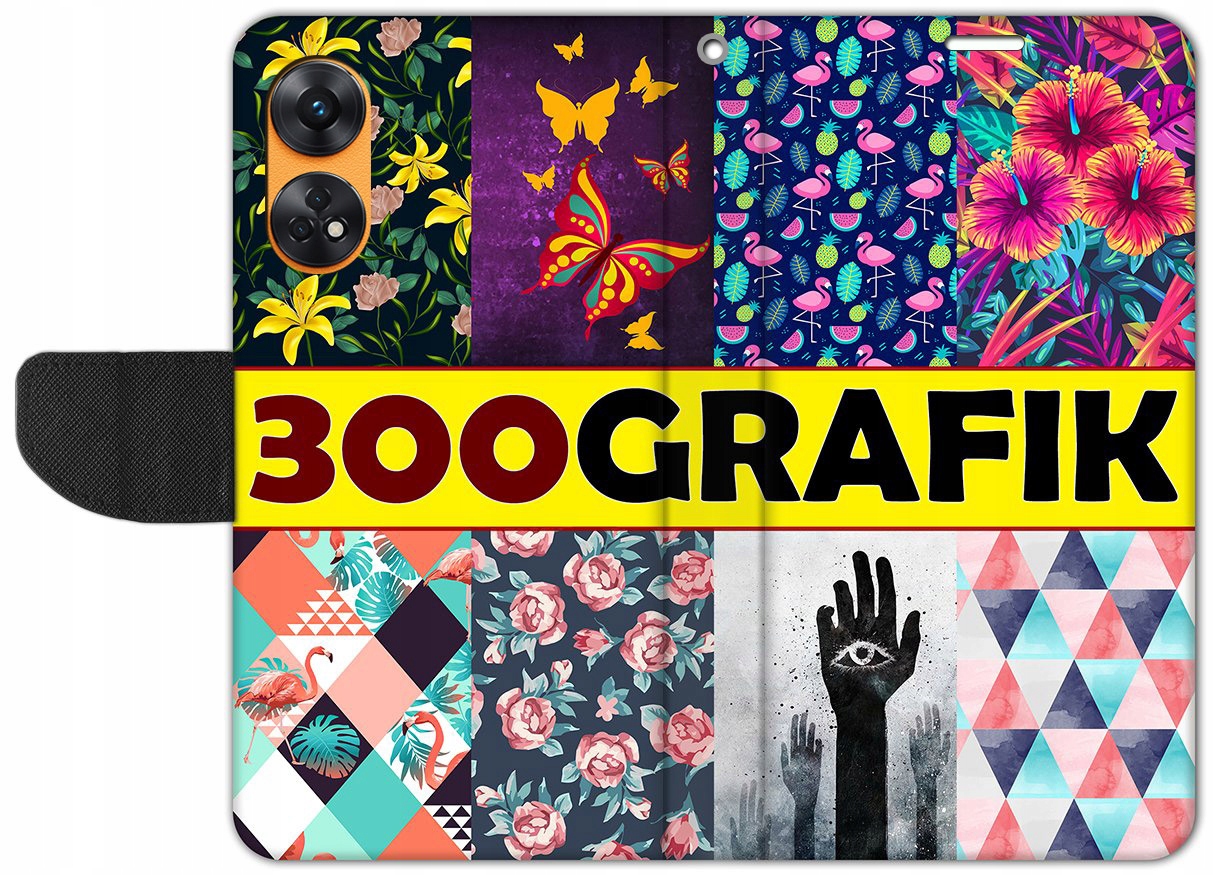 

Etui Portfel Case do Oppo Reno8 T 4G Szkło 9H