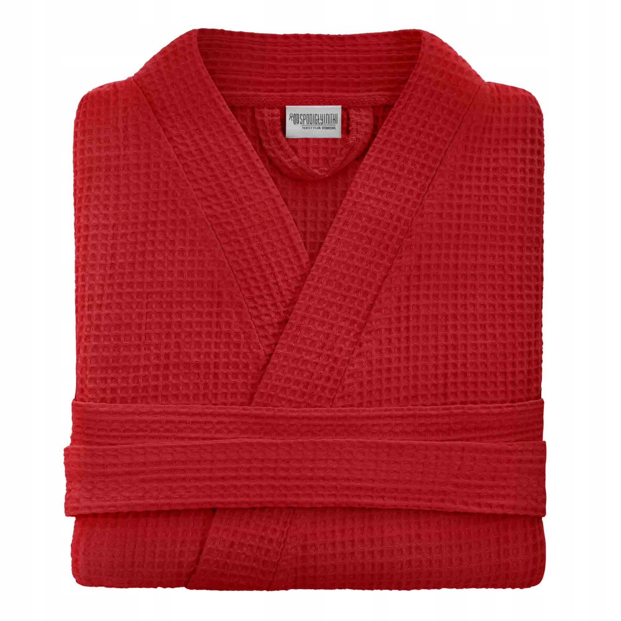 MĘSKI SZLAFROK BAWEŁNA KIMONO WAFEL GOFER CZE L/XL