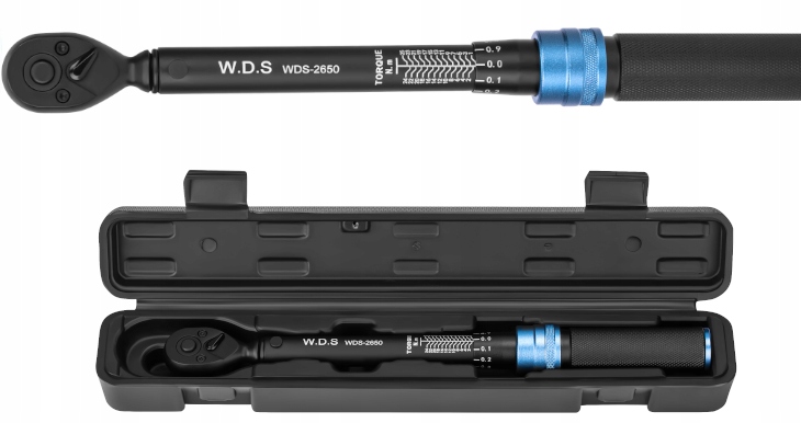 Griezes momenta atslēga 1/4 1-25Nm WDS2650