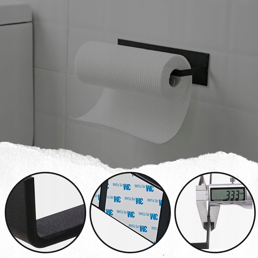 UCHWYT WIESZAK NA RĘCZNIK PAPIEROWY KUCHENNY LOFT Materiał metal