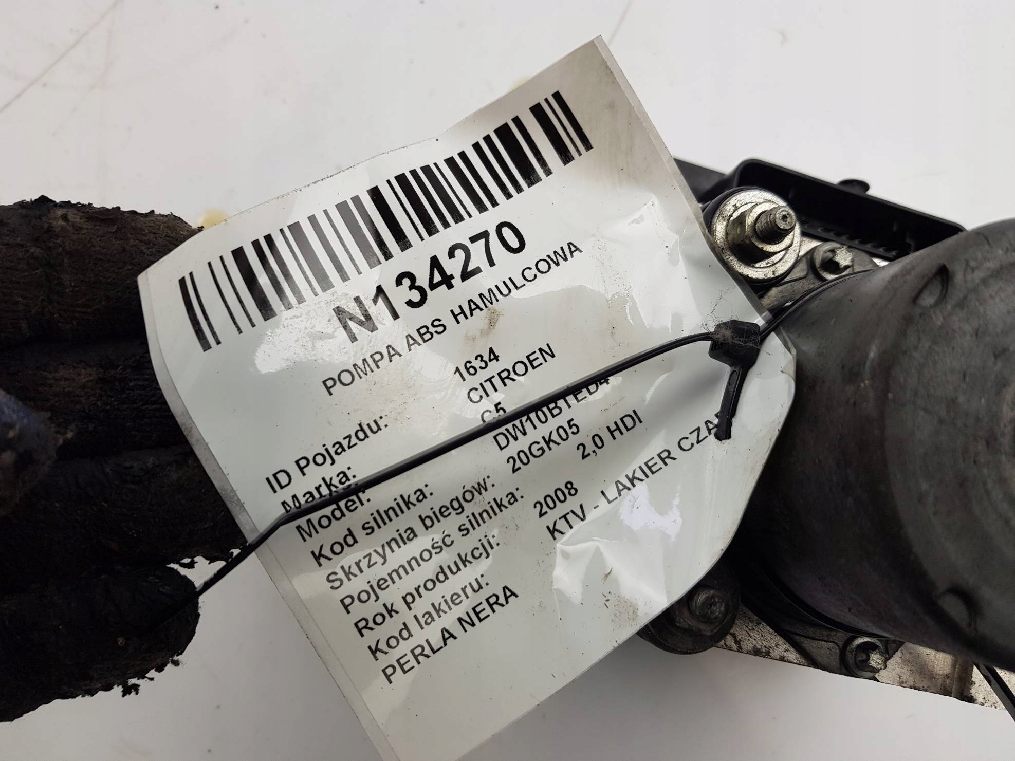 pump ABS brake 9663887780 CITROEN C5 II X7