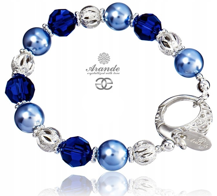 Originální Perly Náramek Blue Comet Stříbro