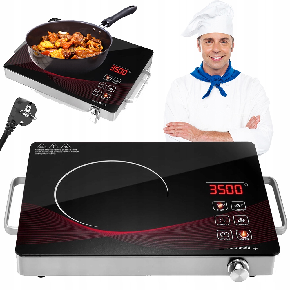 Mocny Kuchenka Indukcyjna Elektryczn Jednopalnikowa Płyta Grzewcza Indukcja