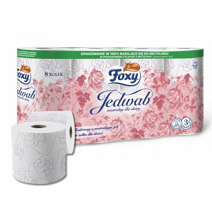 Papier toaletowy Foxy Jedwab neutralny 112 rolek EAN (GTIN) 5900935001354