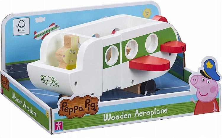 

Świnka Peppa Drewniany samolot z figurką 07211