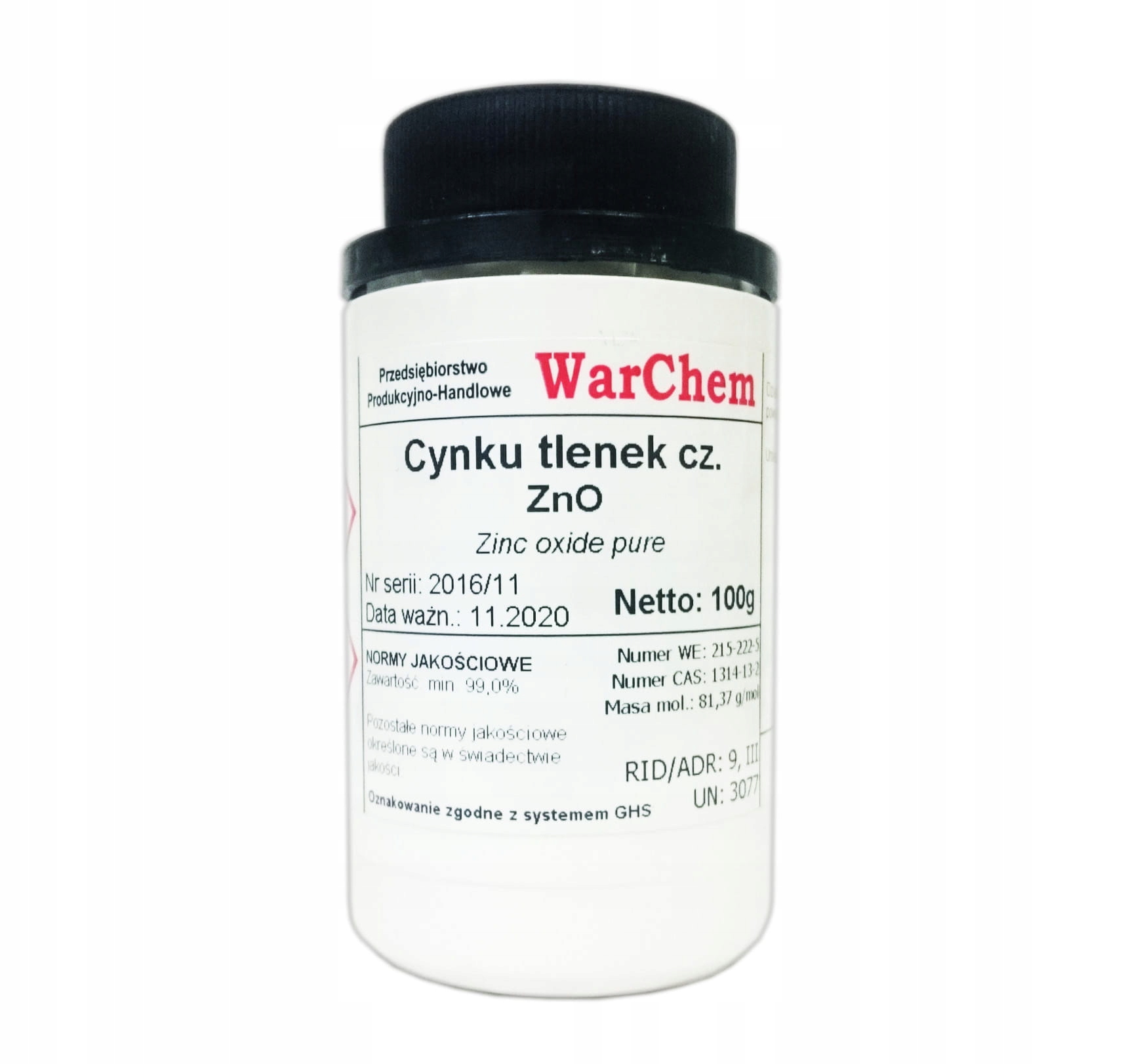 

Tlenek Cynku (biel Cynkowa) czysty 100g