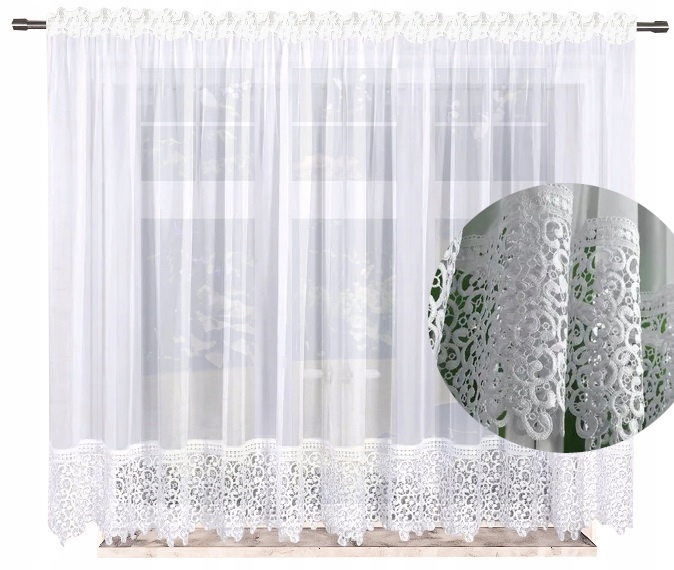 

Firana gotowa Firany 160x500 cm Firanki z gipiura