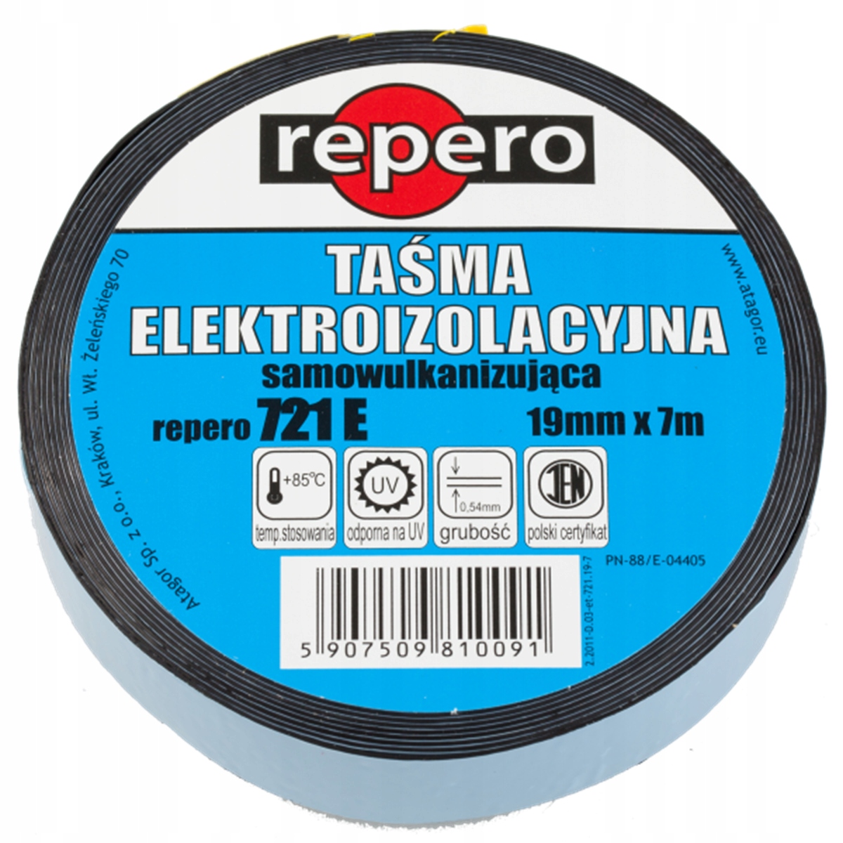 

Taśma samowulkanizująca Atagor 19mm 7mb, 721E-19/7