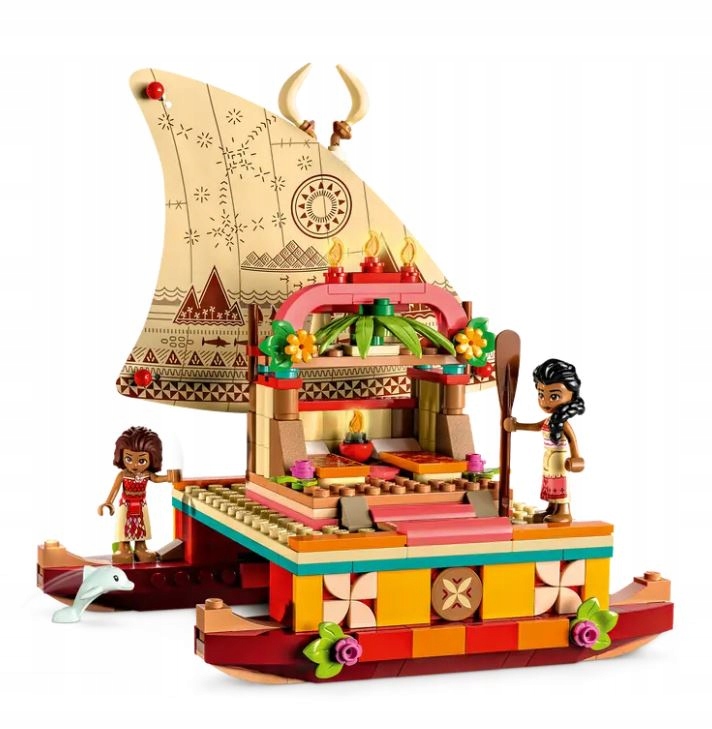 KLOCKI LEGO DISNEY 43210 Katamaran Vaiany 321 elementów Łódź Statek Łódka Marka LEGO