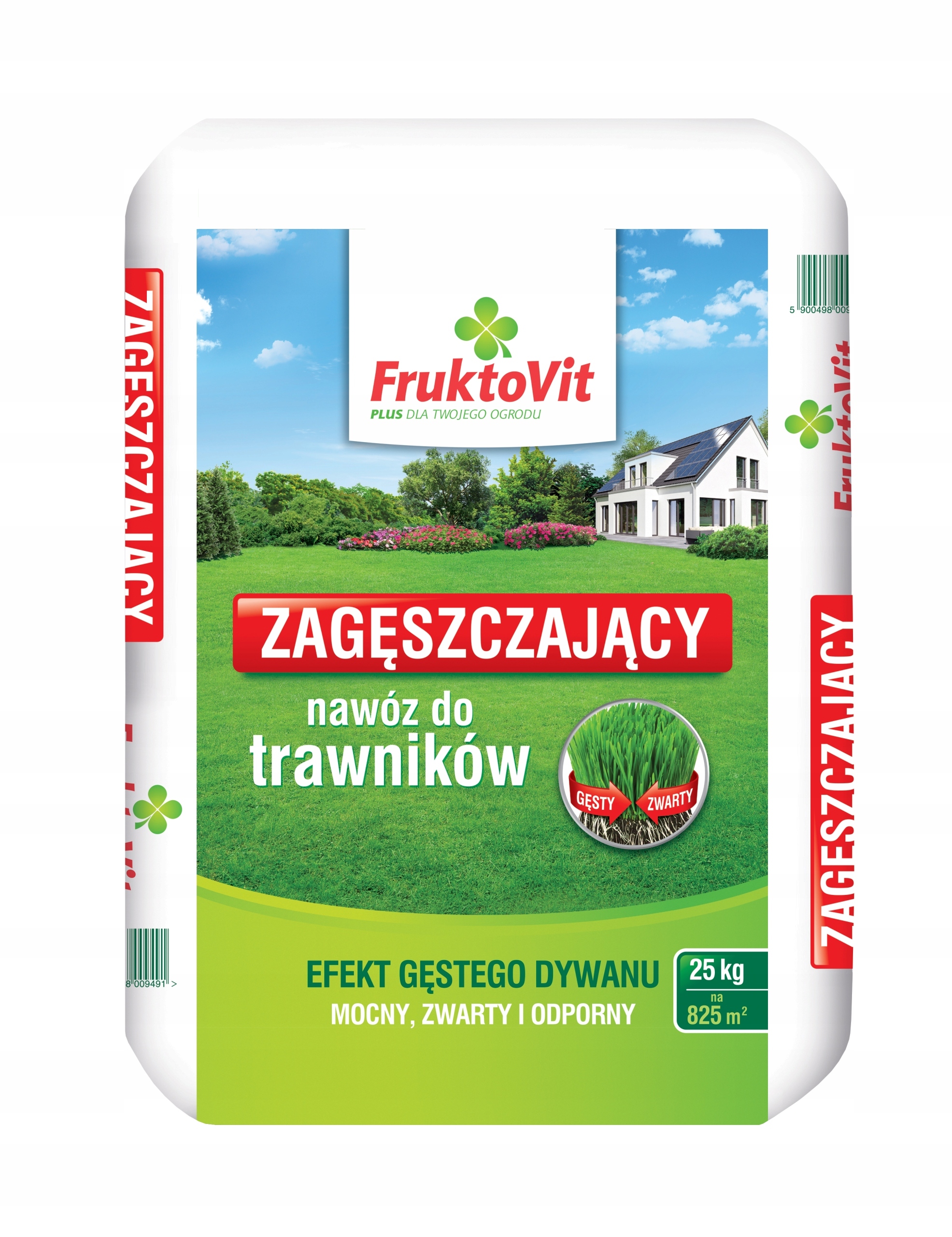 Fruktovit Plus zagęszczający nawóz do trawników 25kg