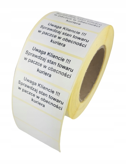 

Naklejka Etykieta Papierowa 50*20 mm 3000 szt