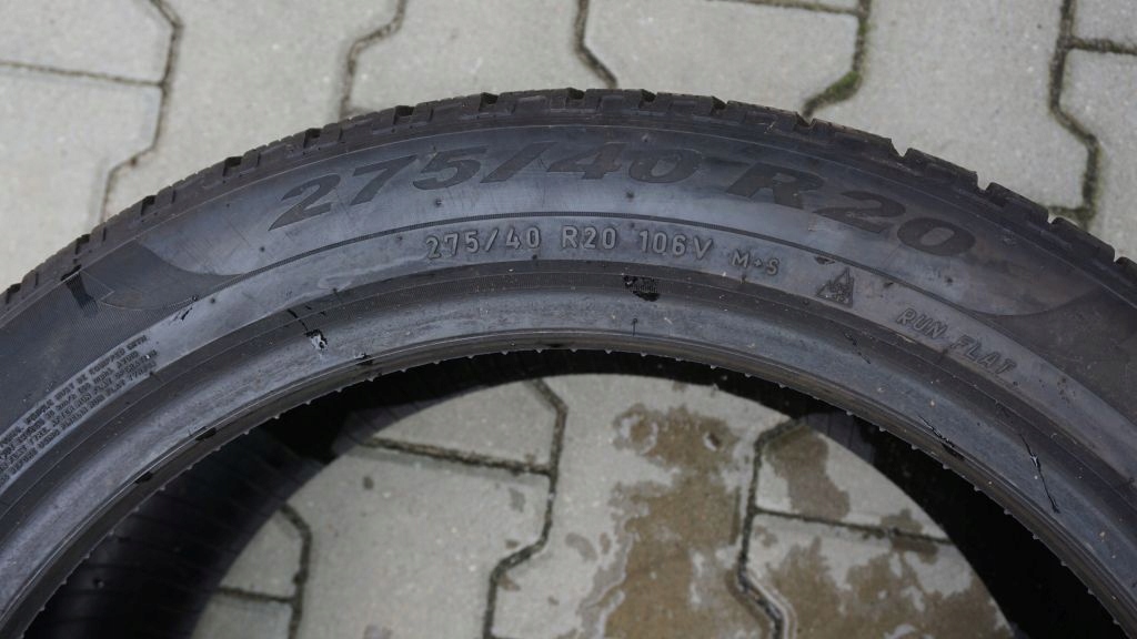 2 winter tyres PIRELLI SCORPION RUN FLAT 275 40 R20