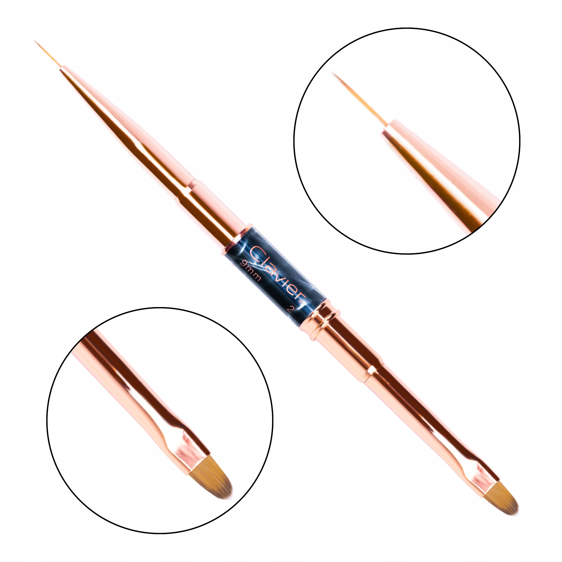 

Pędzelek Pędzel Dwustronny Do Zdobień Żelu Clavier