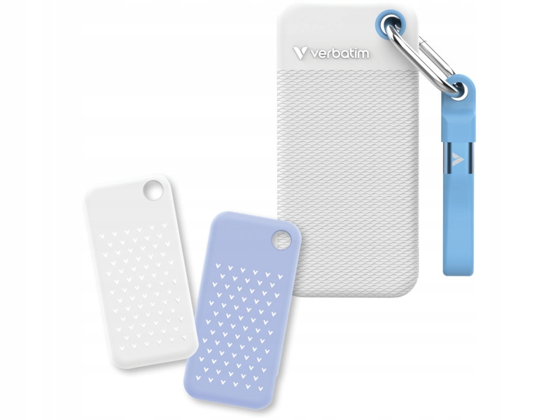 Dysk Verbatim Pocket 2TB Ssd Biało-jasnoniebieski