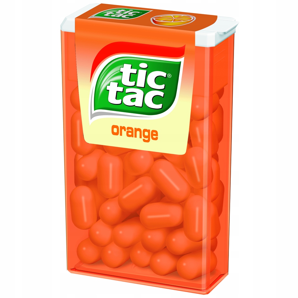 Levně Bonbóny Tic Tac Orange pomerančové 18 g x 24 ks