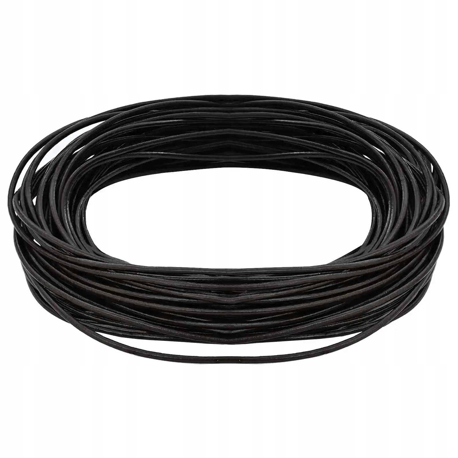 vidaXL Kožený provázek Tmavě hnědá Ø1,5 mm x 50 m Kůže