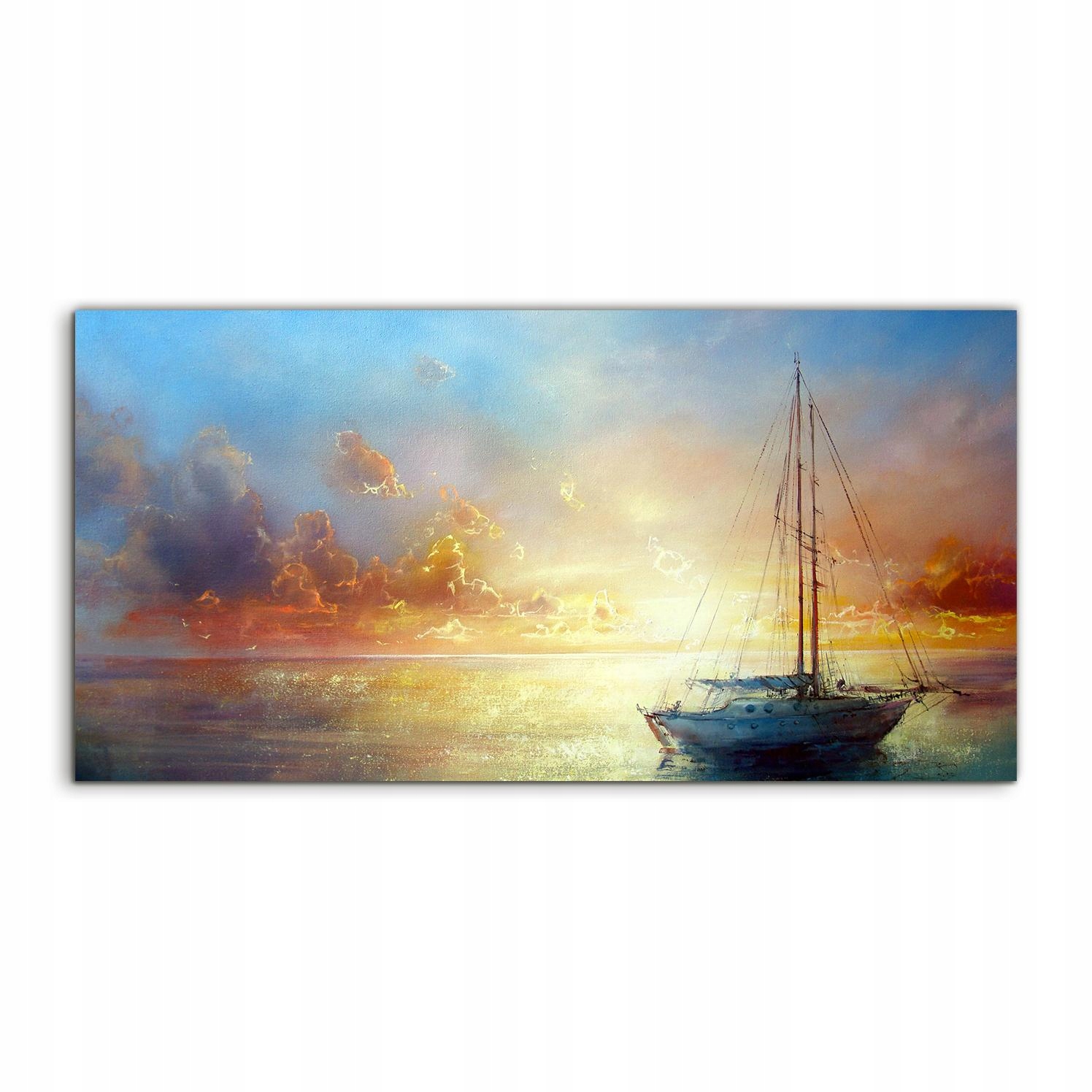 Obraz 100x50 nástenný Západ slnka Prístav ako darček