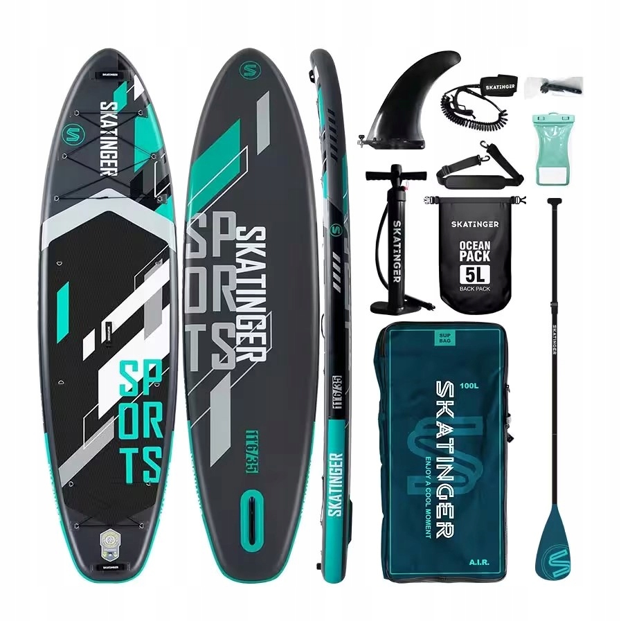 Deska Sup Skatinger Grey sports 350x89x15 Yoga