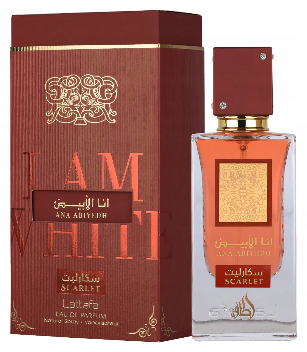 Lattafa Ana Abiyedh Scarlet Eau De Parfum Parfémovaná voda pro ženy 60 ml