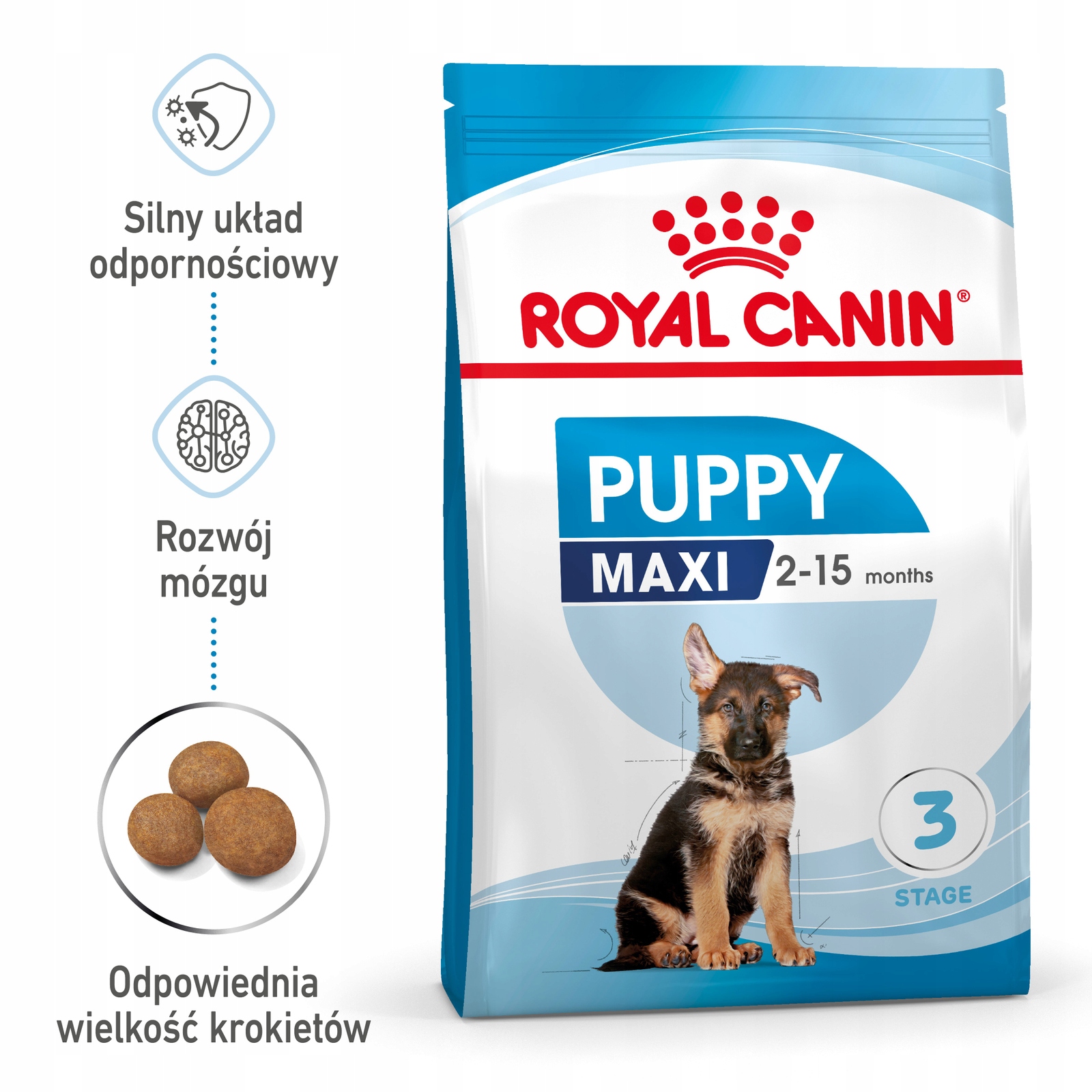 Levně Royal Canin Maxi Puppy 15 kg Krmivo pro štěňata velkých plemen