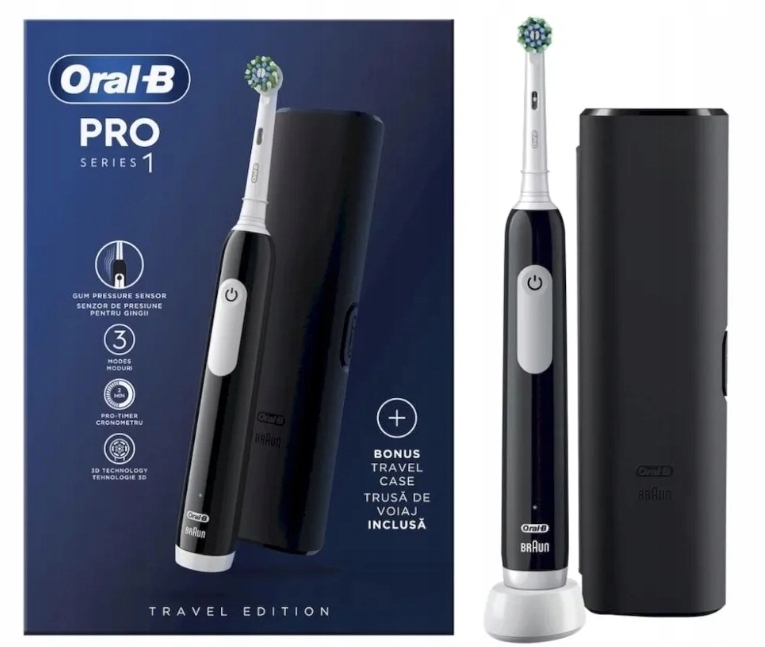 Szczoteczka elektryczna Oral-B Pro Series 1 Black Etui