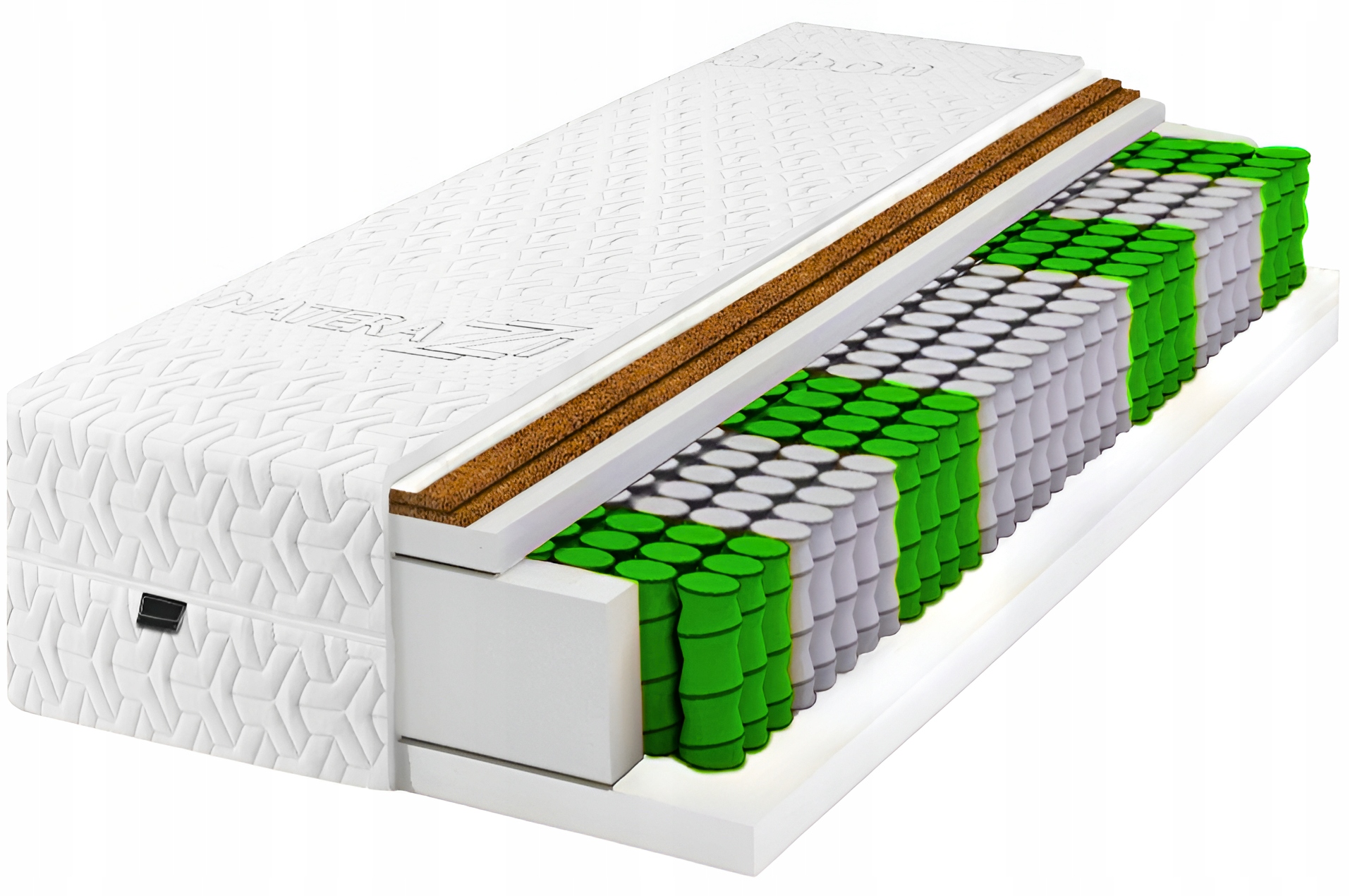 Materac 100x200 kieszeniowy Kokos x2 H5 Twardy, Solidny