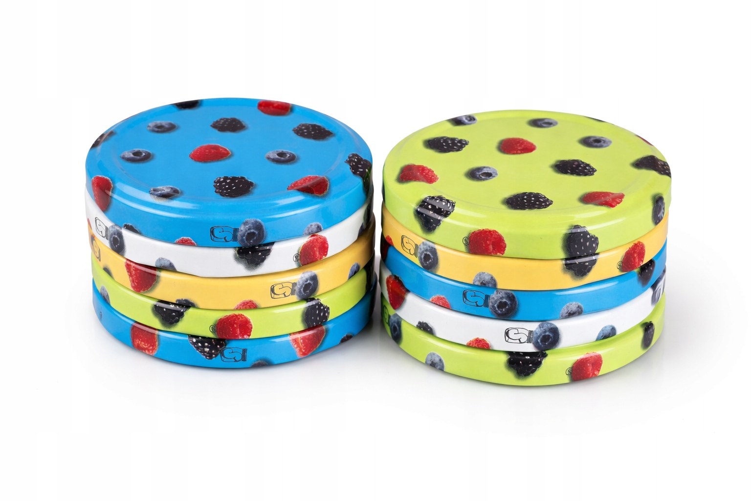 Zakrętka na słój OWOCE 10SZT średnica 66mm