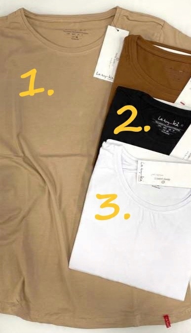 

Latynka damska bluzka t-shirt bawełna gładka 48