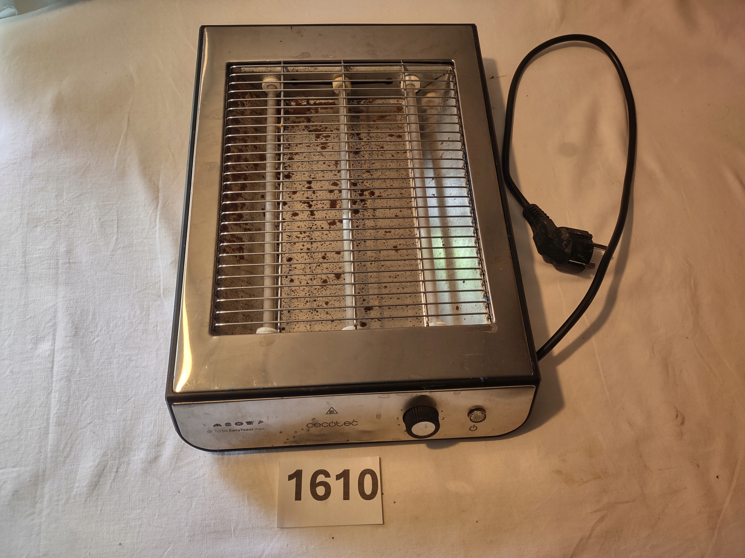 toster cecotec turbo easy toast inox (1610)