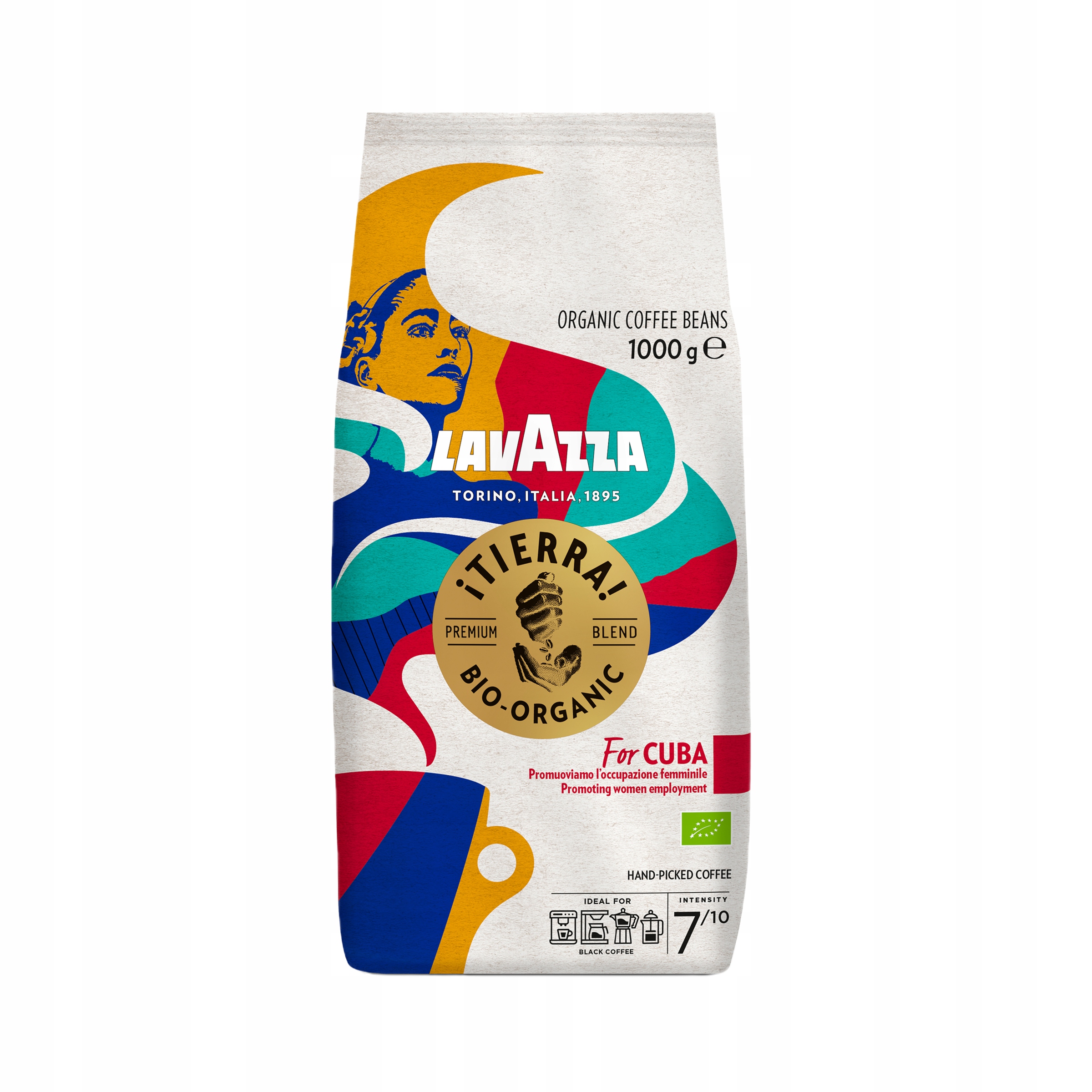 Włoska Kawa ziarnista mieszana 1000g Lavazza Bio Tierra For Cuba 1kg