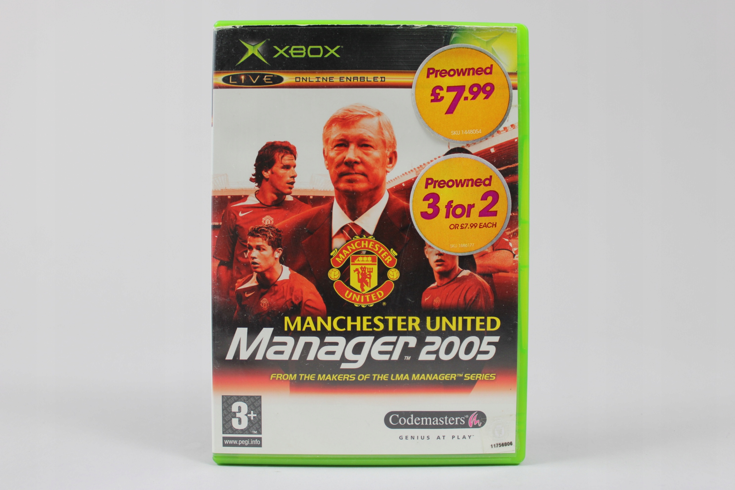 MANCHESTER UNITED MANAGER 2005 XBOX Platforma Microsoft Xbox