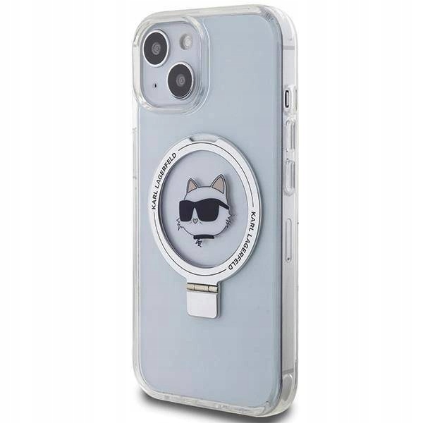 Pouzdro Karl Lagerfeld KLHMP15SHMRSCHH pro iPhone 15 6.1", bílé