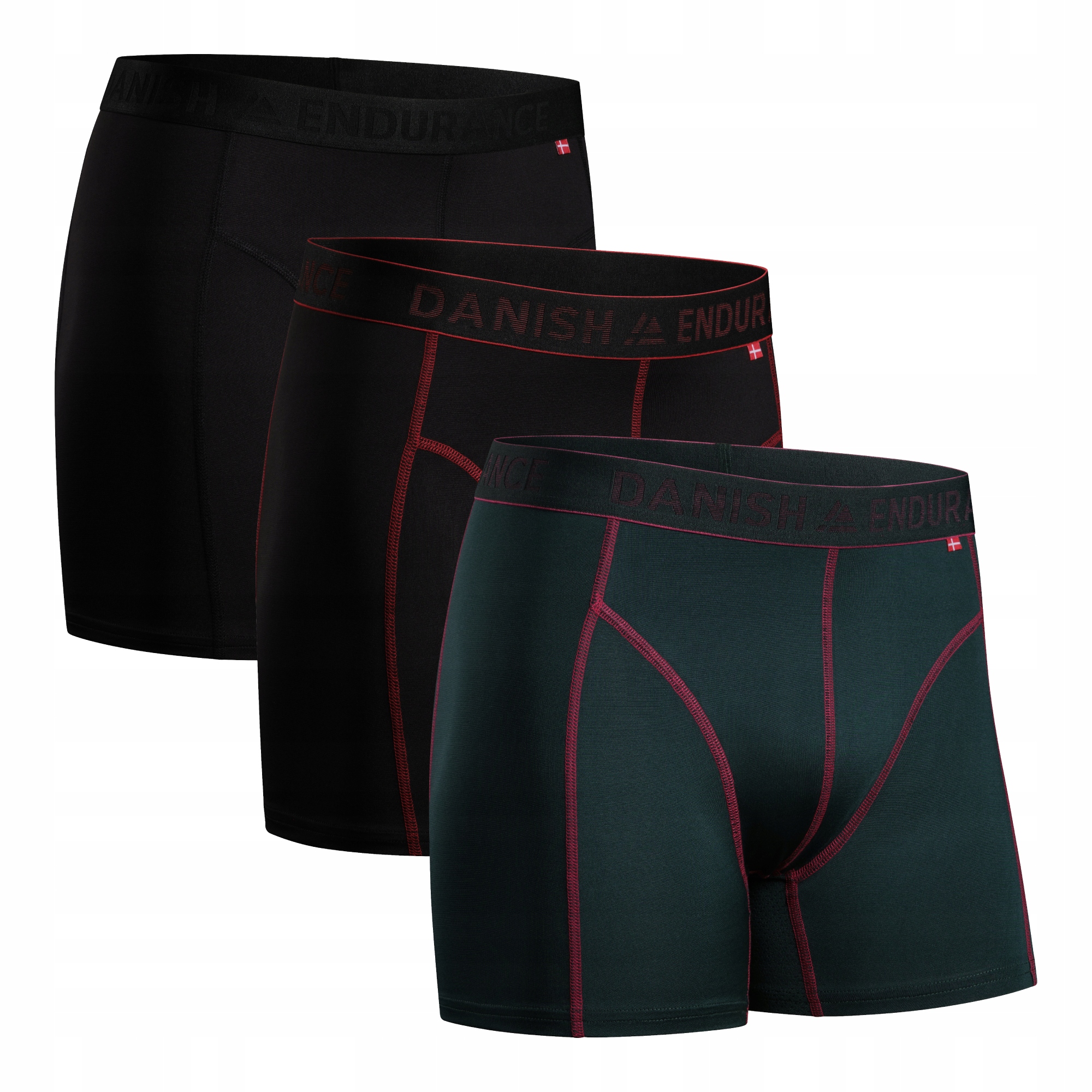 Bokserki Męskie Sportowe Danish Endurance Bielizna Termoaktywna 3-pak M