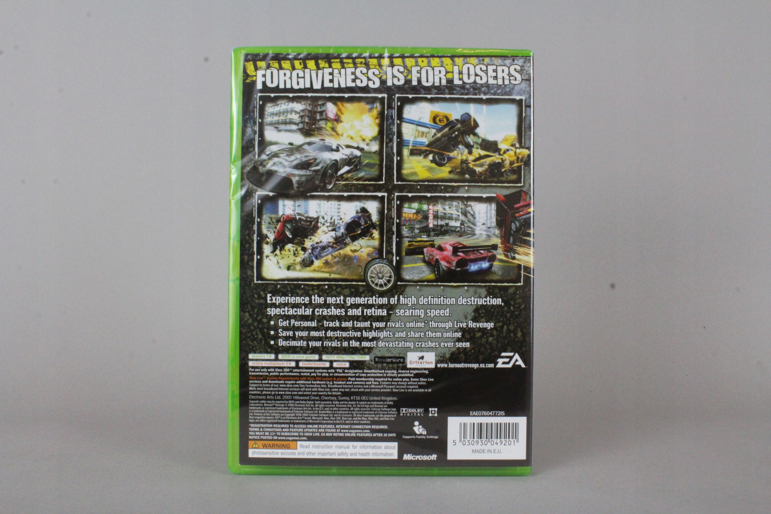 BURNOUT REVENGE XBOX360 Wersja gry pudełkowa