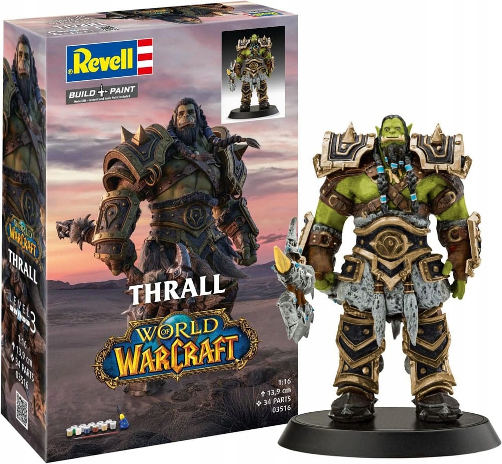 Modelářský set 1/16 The Orc Thrall 13 cm World of Warcraft