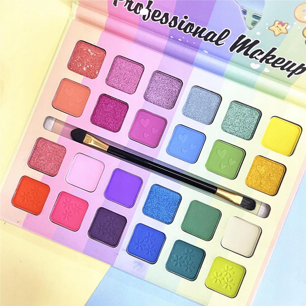 ZESTAW DO MAKIJAŻU DUŻY PALETA CIENIE DO POWIEK MAKE UP 24 KOLOROW DZIECI Wiek dziecka 3 lata +
