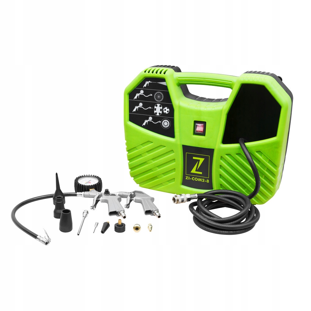 KOMPRESOR WALIZKOWY BEZOLEJOWY ZIPPER ZI-COM2-8