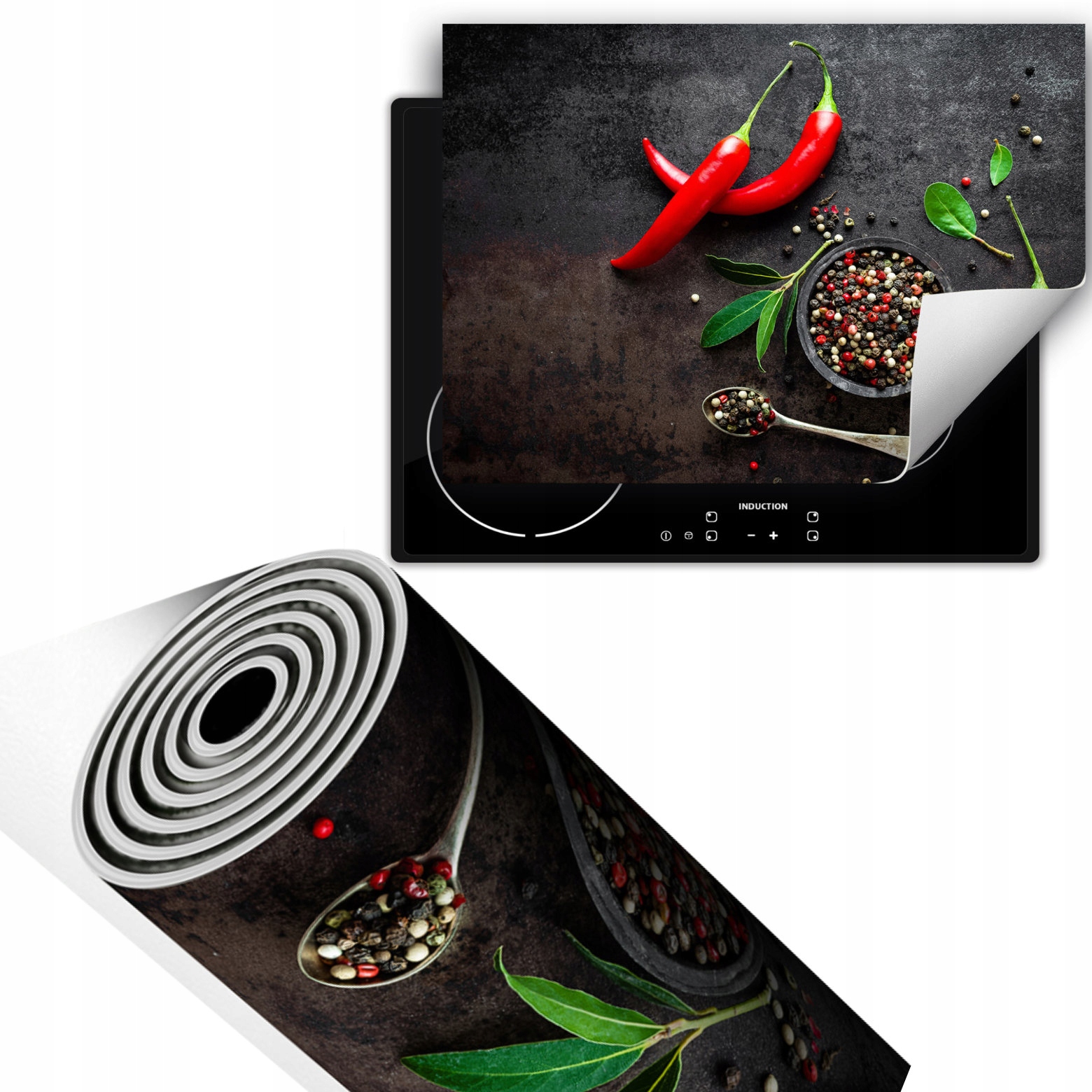 Svinovací Ochranná Podložka Do Kuchyně 70x52 Chilli koření